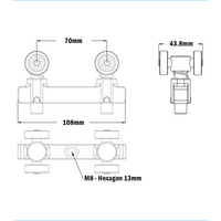 55-010-1 MODULAR SOLUTIONS DOOR PART<br>TROLLEY DOOR KIT